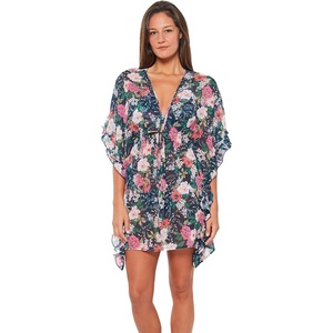 image:imageJessica Simpson Batik Long Border CoverUpDark Navy Multi