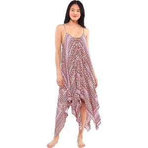 image:imageJessica Simpson Batik Long Border CoverUpFuschia Lace Front