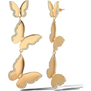 image:imageJessica Simpson Butterfly Earrings for Women GoldTone Butterfly Statement