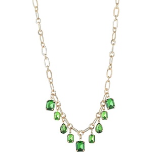 image:imageJessica Simpson Emerald Stone Multi Pendant Necklace for Women 183