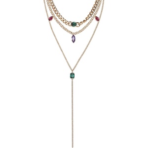 image:imageJessica Simpson Gemstone Layered Necklace for Women 15203