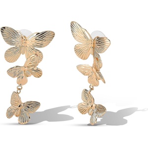 image:imageJessica Simpson GoldTone Butterfly Earrings for Women Drop or HoopGold Butterfly Drops