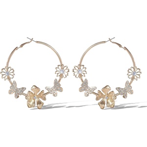 image:imageJessica Simpson GoldTone Butterfly Earrings for Women Drop or HoopGold Hoops