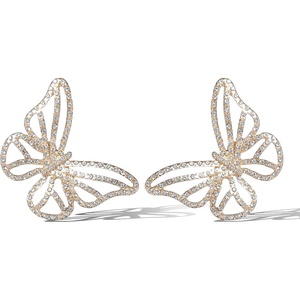 image:imageJessica Simpson GoldTone Butterfly Earrings for Women Drop or HoopGold Pave Butterfly