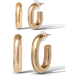 image:imageJessica Simpson GoldTone Mothers Day Earrings Pack for WomenHoop Set Gold Tone