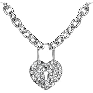 image:imageJessica Simpson Keyhole Heart Necklace with Pave Crystals 173