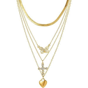 image:imageJessica Simpson Multilayer Charm Necklace for Women 14203
