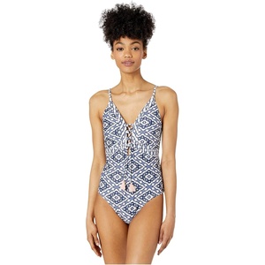 image:imageJessica Simpson On The Spot Side Tie Maillot OnePieceDark Multi