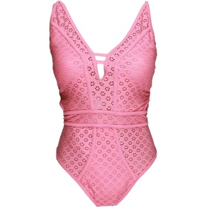 image:imageJessica Simpson On The Spot Side Tie Maillot OnePieceFizz Plunge Eyelet