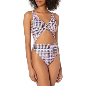 image:imageJessica Simpson On The Spot Side Tie Maillot OnePieceLaguna Print Cut Out