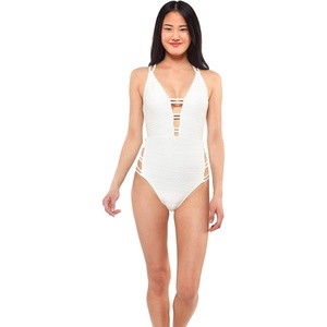 image:imageJessica Simpson On The Spot Side Tie Maillot OnePieceOffwhite