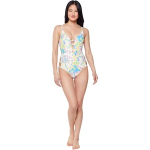 image:imageJessica Simpson On The Spot Side Tie Maillot OnePieceSpritz Multi
