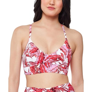 image:imageJessica Simpson Palmy Days XBack Triangle Bra TopFuschia Cropped Cami Top
