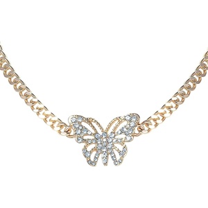 image:imageJessica Simpson Pave Crystal Butterfly Choker Necklace for Women 133