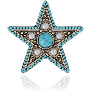 image:imageJessica Simpson Silver or GoldTone Brooch for WomenGold Turquoise Star