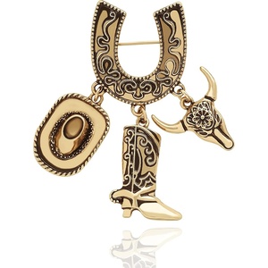 image:imageJessica Simpson Silver or GoldTone Brooch for WomenGold Western Charms