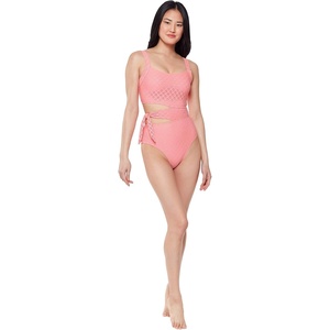 image:imageJessica Simpson Snake Charmer Asymmetric Tied OnePieceFizz