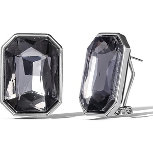 image:imageJessica Simpson Statement Rectangle Stud Earrings for Women  SilverTone