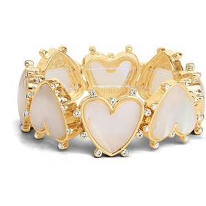 image:imageJessica Simpson Stretch Bracelet for Women  GoldToneHeart Gold