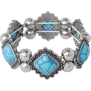 image:imageJessica Simpson Stretch Turquoise Bracelet for Women 75