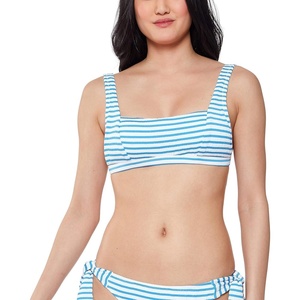 image:imageJessica Simpson Womens Mix amp Match Stripe Print Bikini Swimsuit Separates Top amp BottomBluebell Thick Strap Top