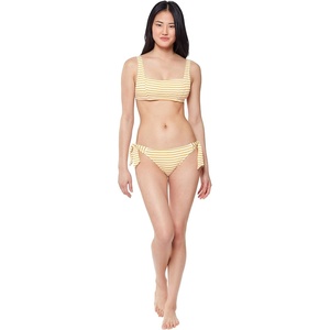 image:imageJessica Simpson Womens Mix amp Match Stripe Print Bikini Swimsuit Separates Top amp BottomSunny Thick Strap Top