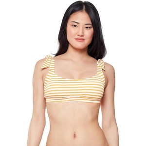 image:imageJessica Simpson Womens Mix amp Match Stripe Print Bikini Swimsuit Separates Top amp BottomSunny Tie Strap Top