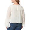 image:imageJessica Simpson Womens Monique Ruched Peplum TopGardenia