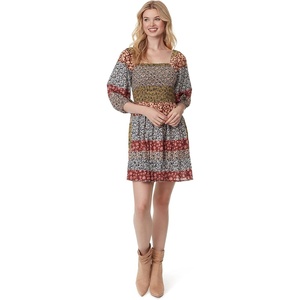 image:imageJessica Simpson Womens Aldan Smocked DressBlooming Patchwork