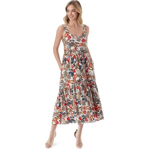 image:imageJessica Simpson Womens Cheryl Tiered Maxi DressJungle Parade  Gardenia