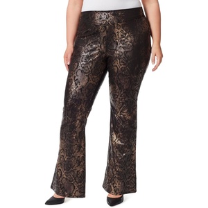 image:imageJessica Simpson Womens Pull on Flare Jean PlusFoil Snake