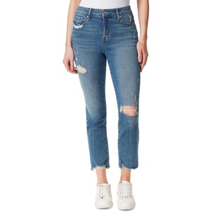 image:imageJessica Simpson Womens Spotlight High Rise Slim Straight Ankle StandardBlue Streak