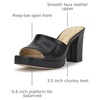 image:imageJessica Simpson Womens Elyzza Mule Platform SandalBlack Snake