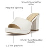 image:imageJessica Simpson Womens Elyzza Mule Platform SandalBright White