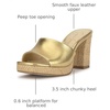 image:imageJessica Simpson Womens Elyzza Mule Platform SandalGold