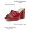 image:imageJessica Simpson Womens Elyzza Mule Platform SandalRed Muse