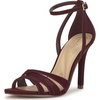 image:imageJessica Simpson Womens Calisa Strappy High Heel SandalDark Cherry Sateen