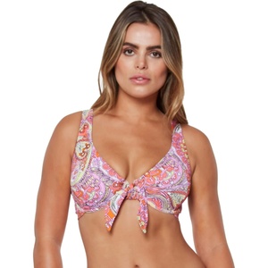 image:imageJessica Simpson Womens Mix amp Match Print Bikini Swimsuit Separates Top amp BottomMandarin Tie Front