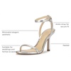 image:imageJessica Simpson Baharia Ankle Strap SandalsSilver 1