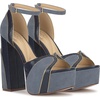 image:imageJessica Simpson Womens Avele Ankle Strap Platform SandalAsh BlueDark Knight Suede