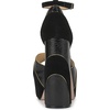 image:imageJessica Simpson Womens Avele Ankle Strap Platform SandalBlackGold Suede