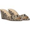 image:imageJessica Simpson Womens Bolir Wedge SandalBone Combo Crackled Shimmer Zebra