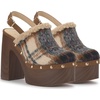 image:imageJessica Simpson Womens Cazea Studded Platform ClogNeutralNavy Brushed Plaid