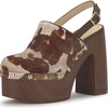 Natural/Gold Metallic Haircalf