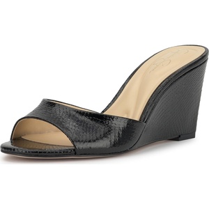 image:imageJessica Simpson Womens Bolir Wedge SandalBlack Glazed Snake