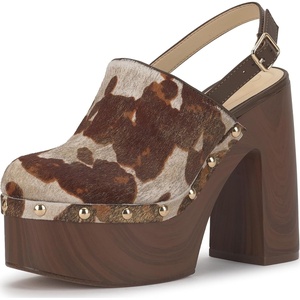 image:imageJessica Simpson Womens Cazea Studded Platform ClogNaturalGold Metallic Haircalf