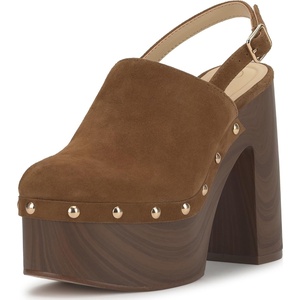 image:imageJessica Simpson Womens Cazea Studded Platform ClogSafari Brown Suede