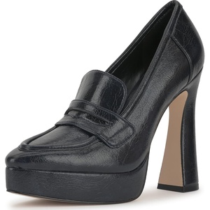 image:imageJessica Simpson Womens Nanelie Platform LoaferBlack Distressed Patent