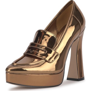 image:imageJessica Simpson Womens Nanelie Platform LoaferBronze Mirror Metallic