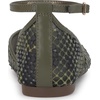image:imageJessica Simpson Womens Laelli Embellished Ballet FlatDeep Moss Combo Camo Fishnet